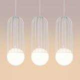 Lampa wisząca BRINA 3L biała