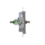 Simon 55 Gniazdo światłowodowe / optyczne podwójne SC/APC Grafitowy mat