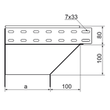 KRLJ300H80 Kolanko redukcyjne lewe 1,0 mm