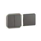 NOWE PLEXO - ŁĄCZNIK TYP TRANSFORMER MECHANIZM 10 AX - 250 V ANTRACYT 069800L LEGRAND