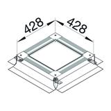 tehalit.UK Uniwersalna puszka podłogowa na nóżkach rozmiar 2 120-170mm stal UDH2120170 HAGER