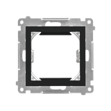 Simon 55 Adapter (przejściówka) na osprzęt standardu 45x45mm Czarny mat TA45.01/149 KONTAKT
