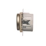 Simon 54 Ściemniacz obrotowy do LED ściemnialnych 230 V 2–250 W złoty mat. Maksymalna ilość zródeł LED - 10 szt. DS9L.01/44 KONTAKT