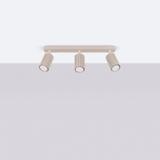 SOLLUX Plafon KARBON 3L taupe ; SL.1764