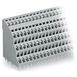 4-piętrowa listwa do pł. drukowanych 4 x 16 bieg. szara raster 5 mm /9szt./ WAGO