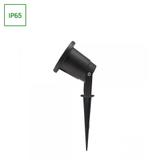 FLORI GU10 ALU 250V IP65 98x145mmCZARNA wbijana, ruchoma