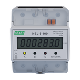 Wskaźnik zużycia energii elektrycznej 3-fazowy 3x400 VAC 100 A 4 moduły NEL-03-100 F&F