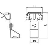 BCTR 8-14 M6, Klamra nośna