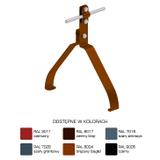 Uchwyt gąsiorowy "ERLUS"wzór12  Z-śruba H=10cm /LA/