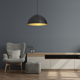 Milagro lampa wisząca Beta E27 czarno/złota MLP7896