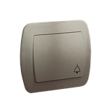 Simon Akord Przycisk dzwonek 10A z. śrub. satynowy