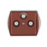 TREND Mechanizm gniazda multimedialnego 3F DATA (Vectra) brązowy metalik