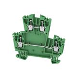 WDK 2.5 ZQV GN Złączka szynowa przelotowa /100szt./ WEIDMULLER