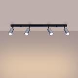 Plafon WINX 4L czarny/chrom