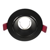 FONDI RC ramka dekoracyjna oprawy punktowej, MR16/GU10 max. 50W, okrągła, stała, aluminiowa, czarna