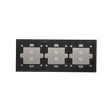 Simon 54 Touch Panel dotykowy S54 Touch 3 moduły 2 pola dotykowe pionowe + 2 pola dotykowe pionowe + 2 pola dotykowe pionowe srebrna mgła DSTR3333/71 KONTAKT