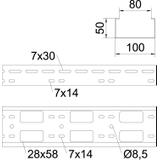 MINIKANAŁ AZ 50X100MM FT