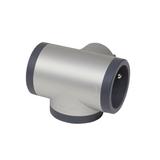 Rozgałęźnik 3-Gniazdowy Z/U Aluminium/Grafitowy Helmo 049438 LEGRAND