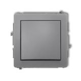 DECO Mechanizm łącznika jednobiegunowego szary mat