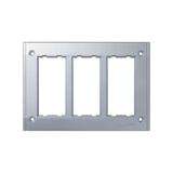 Simon Connect Ramka 3-modułowa do puszki SBM350 6x K45 aluminium SBM302/8 KONTAKT
