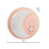Milagro kinkiet LED Notte 40W 2800lm 3000/6000K (pilot w zestawie) różowy ML6184