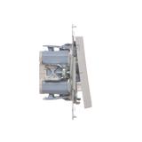 Simon 55 Łącznik roletowy podwójny trójpozycyjny 1-0-2 szybkozłączka Aluminium mat TZW2.01/143 KONTAKT