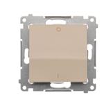 Simon 54 Łącznik dwubiegunowy 16A z. śrub. kremowy