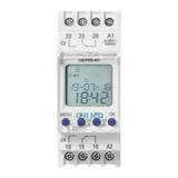 Elektroniczny programator czasowy, 100 programów, 3 języki menu, 2 wyjśćia przekaźnikowe 16A/230V, s OR-PRE-451 ORNO