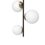 MILAGRO Lampa sufitowa SPARTA BLACK / GOLD 3xE14