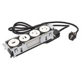 INCARA: DISQ'IN - 2X2P+Z / USB A+C / HDMI - 2,0 M-BIAŁY, Legrand