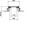 tehalit.BK Kanał współpoziomy boczna folia ochronna BKFD 200x(45-70)mm stal BKFD200045 HAGER