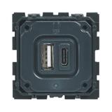 CELIANE - Gniazdo zasilające 2 x USB 5 V - 2400 mA Typ-A + Typ-C, Legrand