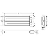 Świetlówka pinowa DULUX F 18W 840