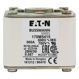 FUSE 900A 690V 2BN/50 AR UC Wkładka szybka 900A AC 690V rozmiar 2 61x77x51 mm aR IEC UL w 170M5415 E