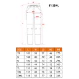 Spodnie robocze 5-kieszeniowe DENIM, rozmiar L