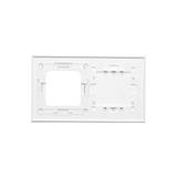 Simon 54 Touch Panel dotykowy S54 Touch 2 moduły 2 pola dotykowe poziome + 1 otwór na osprzęt S54 biała perła DSTR220/70 KONTAKT