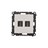 Simon 55 Gniazdo HDMI podwójne Jasnoszary mat TGHDMI2.01/114 KONTAKT