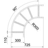 LB 90 1130 R3 FT Łuk 90°
