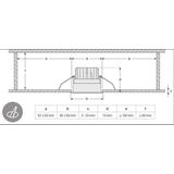 Oprawa SPOT SQUARE DARKLIGHT ADJUST 8W 3000K FL WT