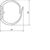 KANAŁ GRZEBIENIOWY VK-FLEX 40,L=500MM,SZARY. M5693. HAGER