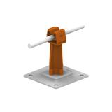 AN-11P/OG/-N Uchwyt na płytce stal.H=7cm Z-zatrz. /OG/ brązowy