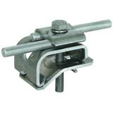 Zacisk do rynny, do zawiniętych brzegów 16-22 mm, Al-stal nierdzewna NIRO