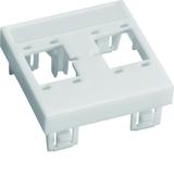 tehalit.VE-EE Płytka czołowa-montażowa 45X45mm 2XRJ45 R&M biały PA GBVDR45 HAGER