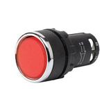 Przycisk monoblok, kryty, czerwony, 1NC