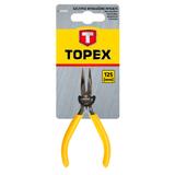 Szczypce precyzyjne wydłużone wygięte 125 mm