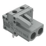 MCS-MIDI Classic gniazdo kątowe 2-bieg. szare raster 5 mm