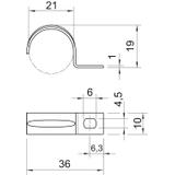604, OBEJMY MOCUJĄCE 21MM OC