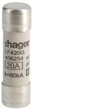 Wkładka bezpiecznikowa cylindryczna CH-14 14x51mm gG 20A 500VAC LF420G HAGER