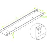 KZLWP300H50/3 Korytko wzmocnione z łącznikiem wspawanym 1,5 mm