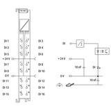 moduł 16DI 24V DC 0.2ms z zaciskiem CAGE CLAMPS WAGO